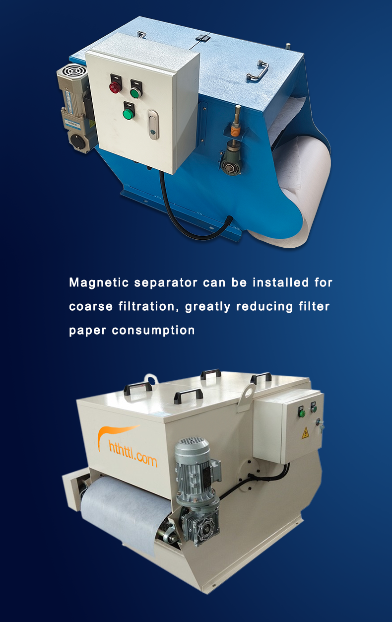 Drum paper tape filter