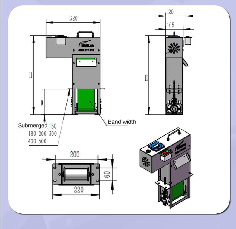 Belt oil and water separator Belt oil and water separator