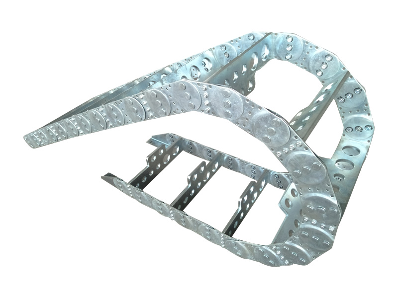 Steel cable drag chain