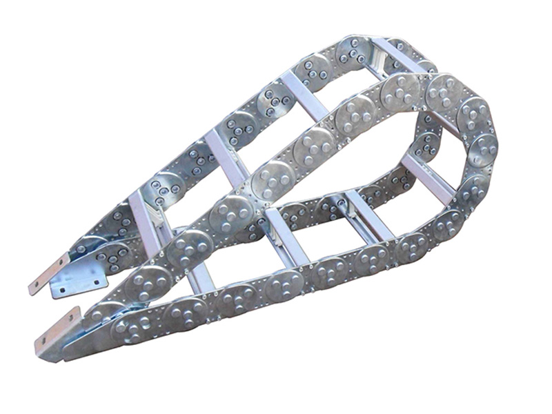Steel cable drag chain