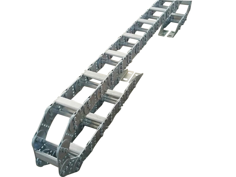 Steel cable drag chain