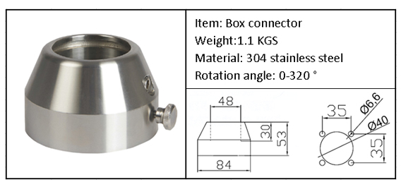 Stainless steel support arm system