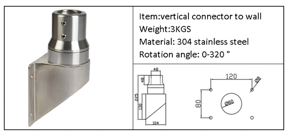 Stainless steel support arm system