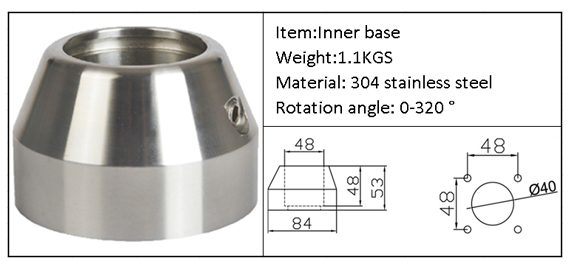 Stainless steel support arm system