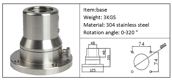 Stainless steel support arm system