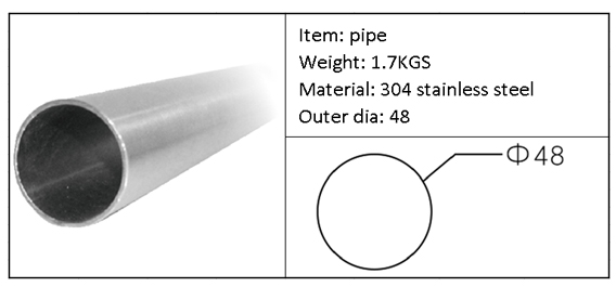 Stainless steel support arm system