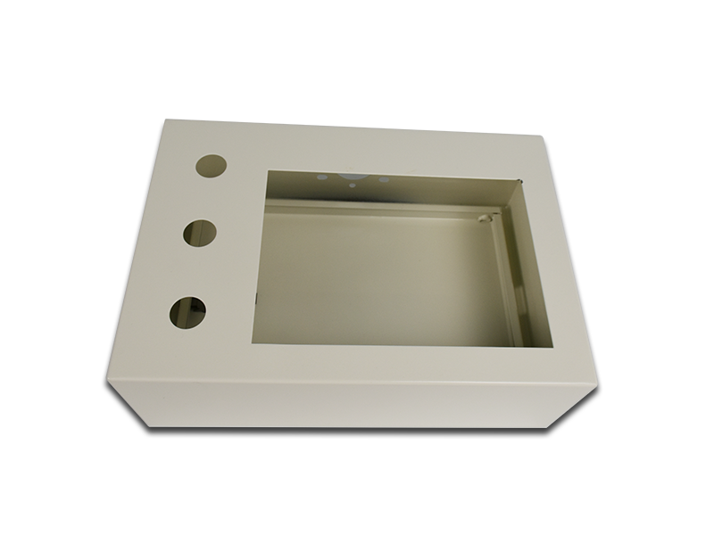 Sheet metal touch screen box